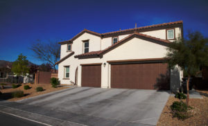 Photographers of Las Vegas - Architectural Photography - outside house with dark blue sky