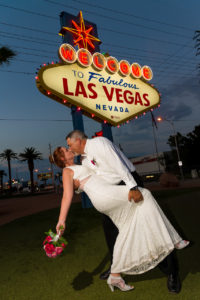 Photographers of Las Vegas - Vegas Strip Tour Photography - Wedding Photography at The Welcome to Fabulous Las Vegas Sign