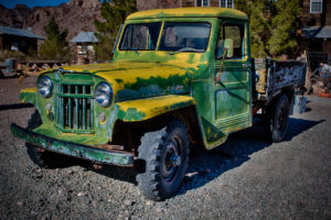 Photographers of Las Vegas - Concept Photography - Nelson Ghost town old green truck