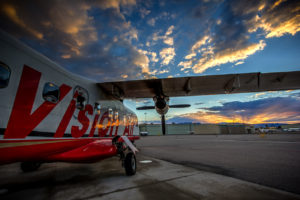 Photographers of Las Vegas - Corporate Photography - vision air airplane at sunset