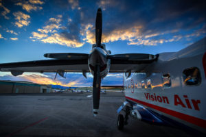 Photographers of Las Vegas - Corporate Photography - vision air propellers close-up at sunset