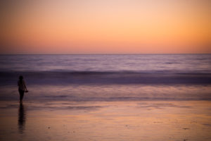 Photographers of Las Vegas - Portrait Photography - ocean sunset girl on beach