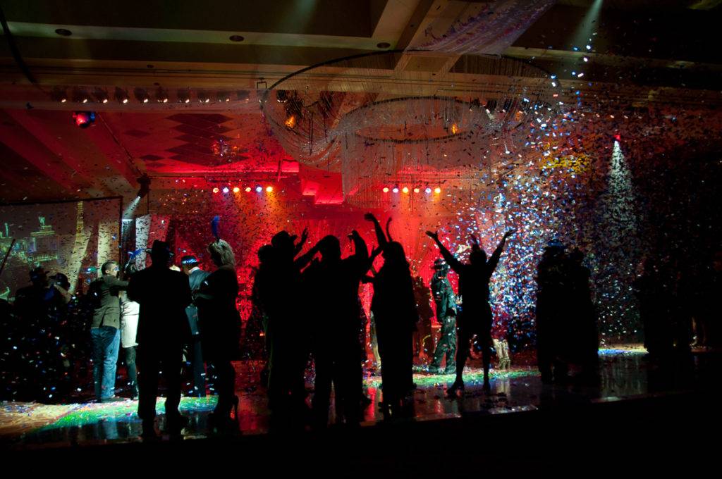 Photographers of Las Vegas - Event Photography - event new years Eve party celebration at midnight image