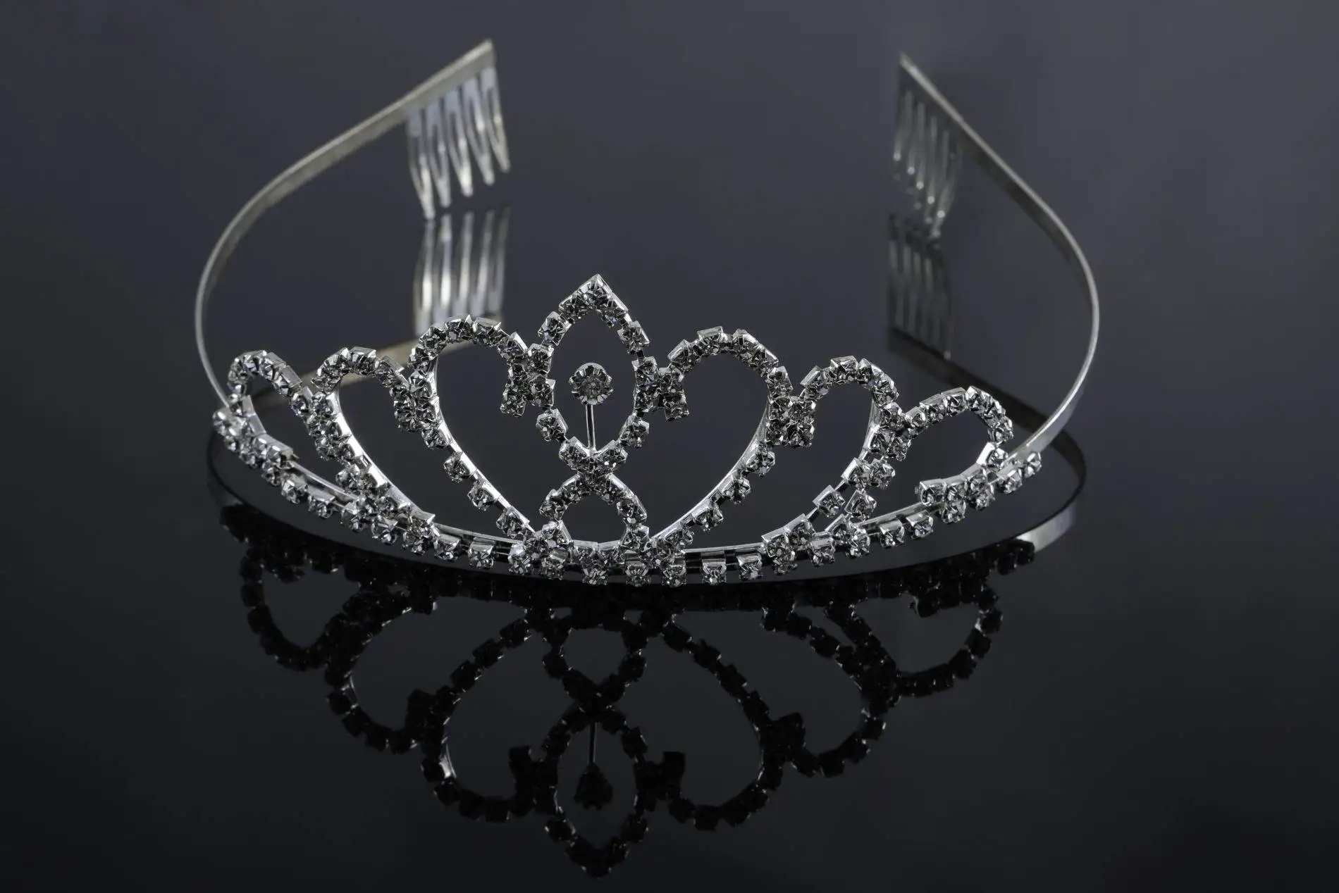 Photographers of Las Vegas - Product Photography - Bride's Tiara on black background