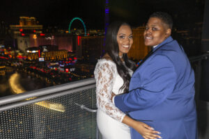 Photographers of Las Vegas - Wedding Photography - Wedding on the Cosmo Vegas Balcony