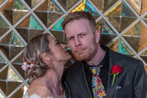 Photographers of Las Vegas - Elopement Photography - couple photo on dtlv fremont st 3