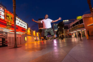 Photographers of Las Vegas - Portrait Photography - portrait photo on dtlv fremont st