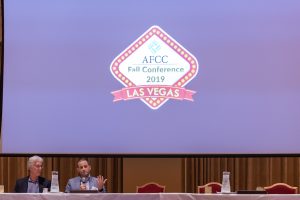 Photographers Of Las Vegas - Conference Photography - Men with black blazer blue button up and gray blazer. Man professional attire. AFCC Fall conference 2019 Las Vegas Slideshow