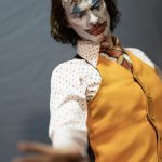 Photographers Of Las Vegas - Commercial Photography - Joker clown sculpture figure realistic face close up bloody nose eyes shut