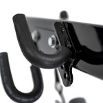 Photographers Of Las Vegas - Commercial Photography - Electric bike rack black metal bolt hooks white background