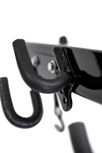 Photographers Of Las Vegas - Commercial Photography - Electric bike rack black metal bolt hooks white background