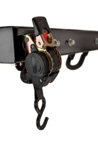 Photographers Of Las Vegas - Commercial Photography - Electric bike rack black metal hook white background