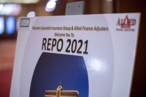 Photographers Of Las Vegas - Event Photography - Repo 2021 sign convention white blue red