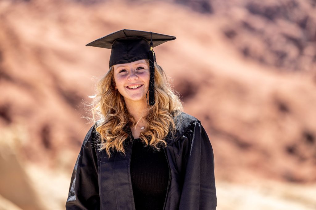 Photographers of Las Vegas You worked for this moment — make sure the photos do it justice. Whether you're a high school senior, a UNLV or CSN grad walking across the stage, or earning an advanced degree, our Las Vegas graduation photographers create polished, personality-filled portraits you'll actually want to display, not just file away with the diploma. 47