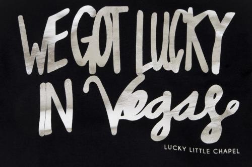 Photographers of Las Vegas - Product Photography - We Got Lucky In Vegas T-Shirt Close up