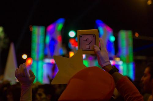 Photographers of Las Vegas - Event Photography - Mario star and random box at concert