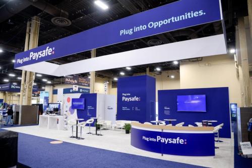 Photographers Of Las Vegas - Event Photography - Convention professional blue white station plug into opportunities paysafe