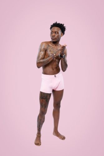 Photographers of Las Vegas - Product Photography - male model in pink boxers