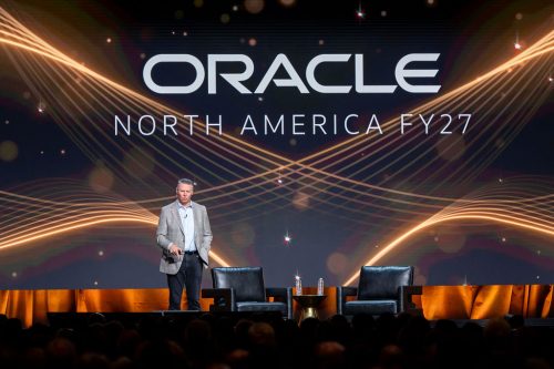 Photographers of Las Vegas - Event Photography - Oracle conference on stage